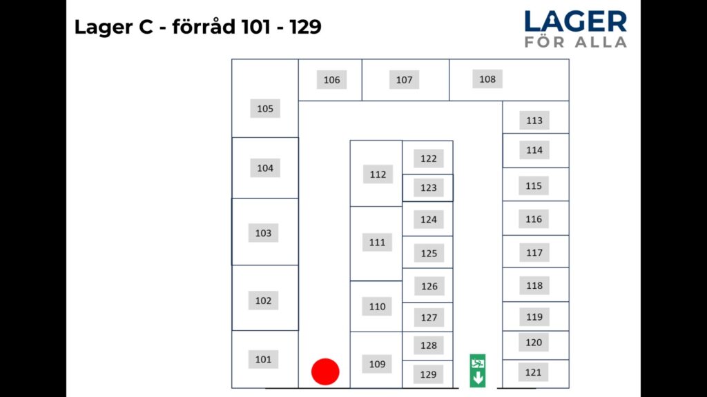 Lager C Lager för Alla förråd Nyköping